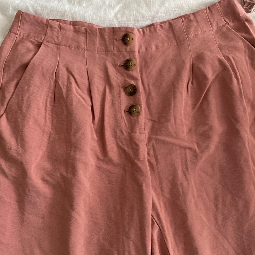 LOFT High Waist Wide Leg Pants